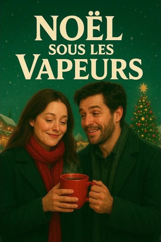 affiche "Noël sous les vapeurs" version éméché.