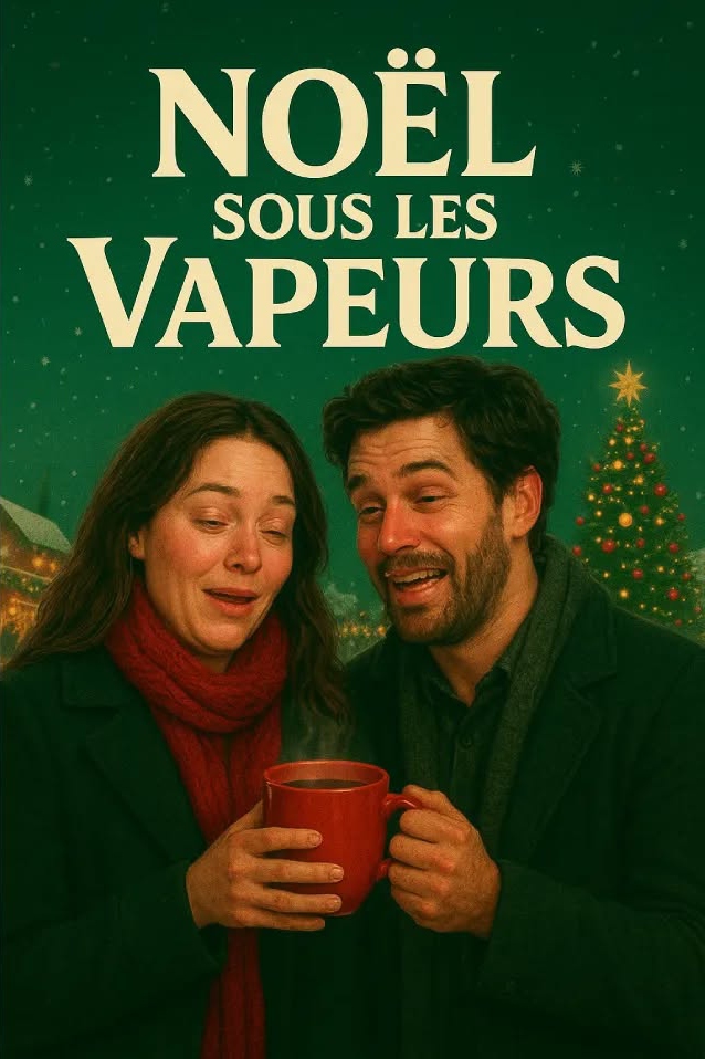affiche "Noël sous les vapeurs" version bourré.